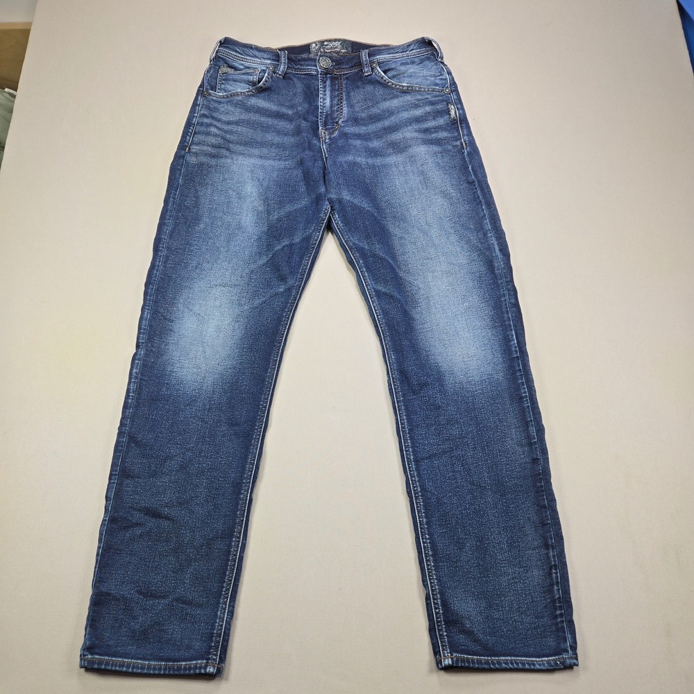Silver Jeans‎ Co Hunter Joga Jeans Mens 30x32 Tapered Leg Medium Wash